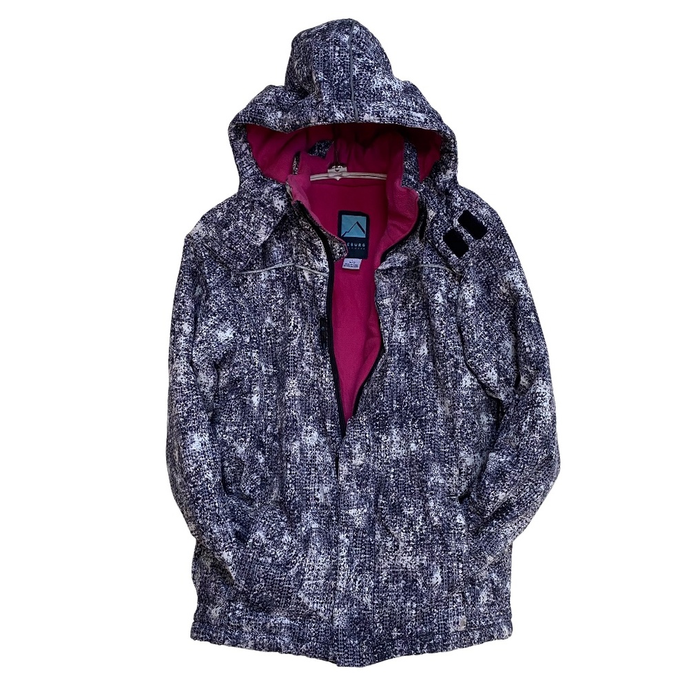 Fleece lined hooded parka - read description